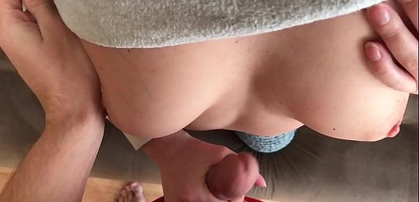  Fuck with my wife at home and huge cum on her thong. KleoModel amateur